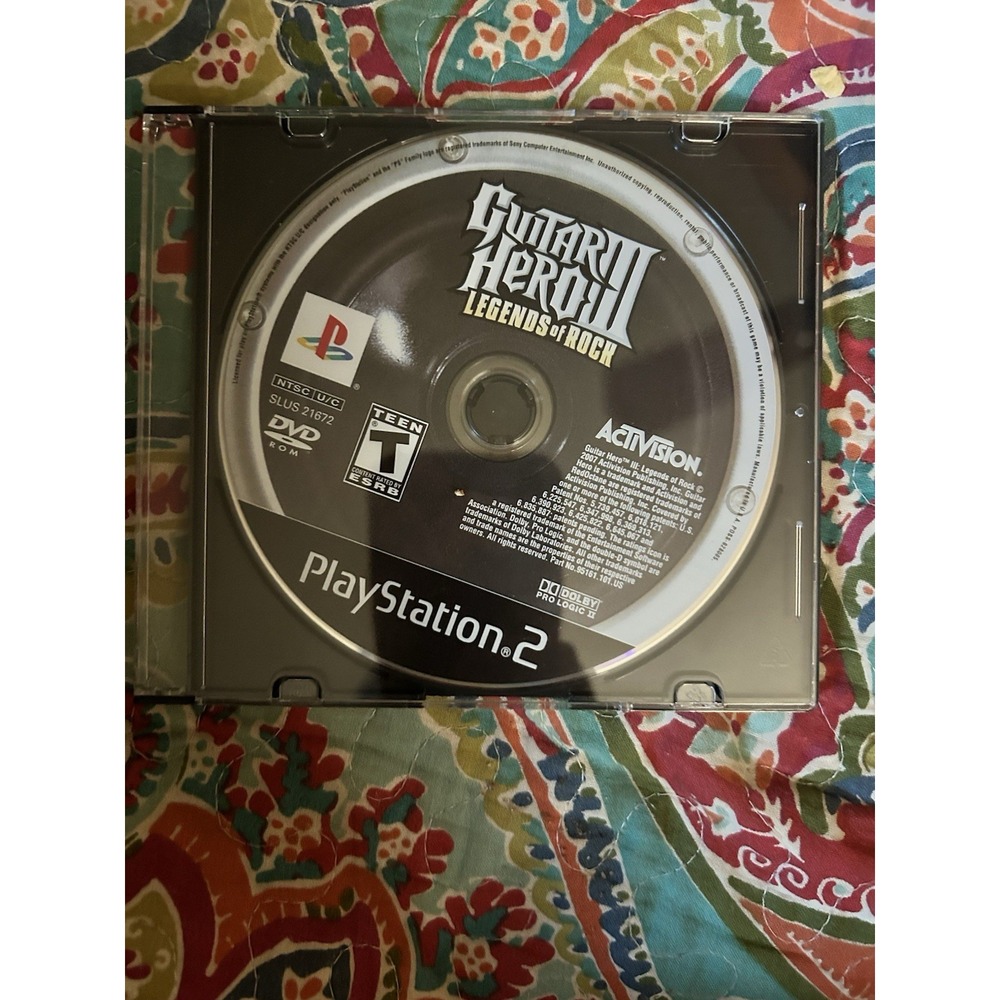 Guitar‎ Hero 3 Legends of Rock Playstation 2